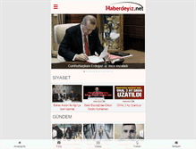 Tablet Screenshot of haberdeyiz.net